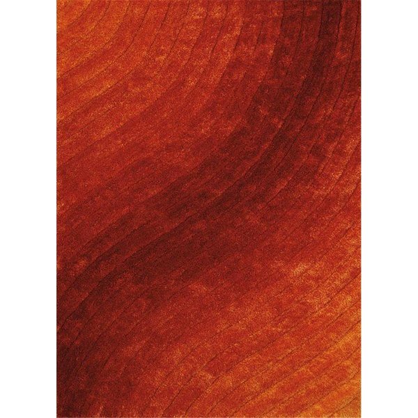 Homeric 7 ft. 10 in. x 10 ft. 6 in. Finesse Allure Oversize RugBurnt Orange HO804793